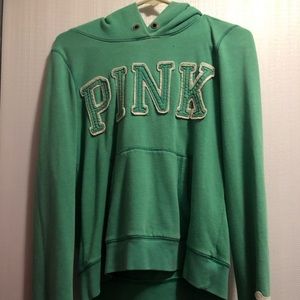 Victoria Secret Pink Green Hoodie